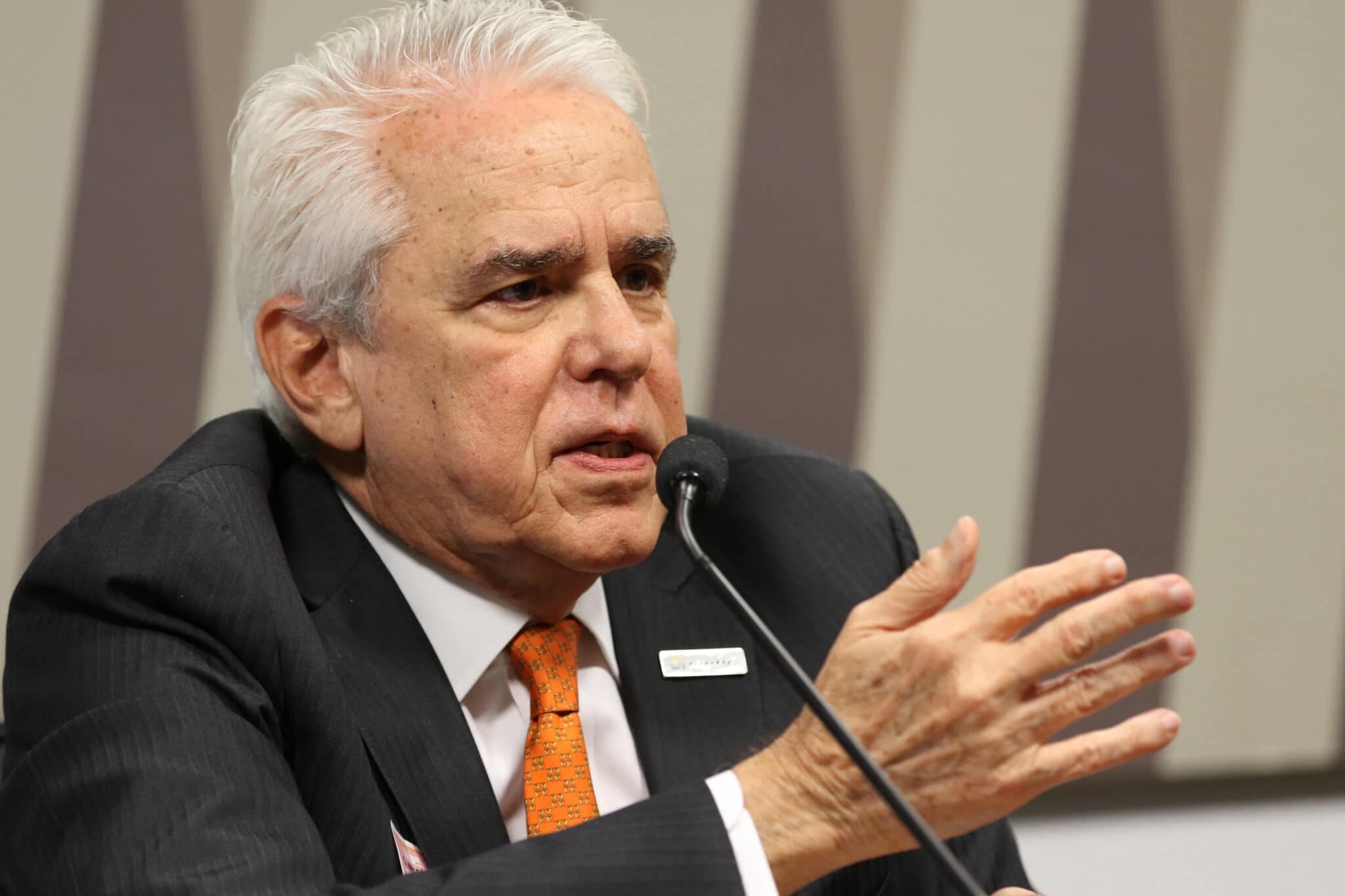 O presidente da Petrobras, Roberto Castello Branco, participa da  audiência pública interativa, na Comissão de Infraestrutura (CI)