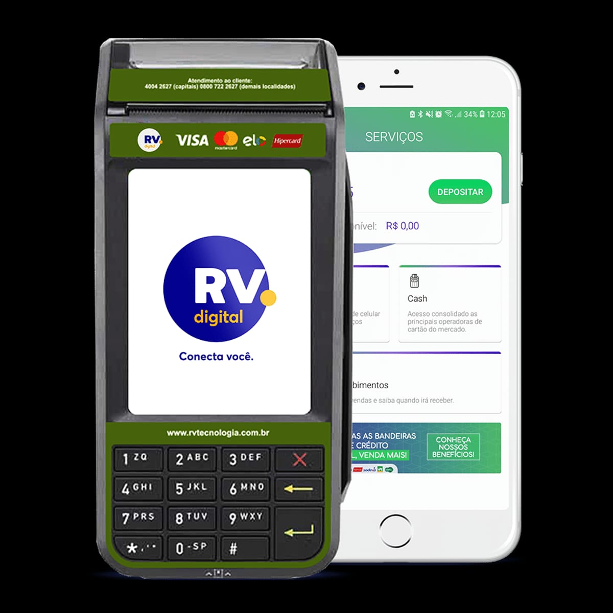 RV Digital - Na maquininha da RV agora você pode assinar a