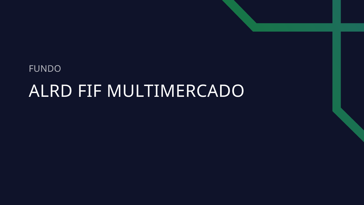 Fundo Alrd FIF Multimercado - 18.611.538/0001-06