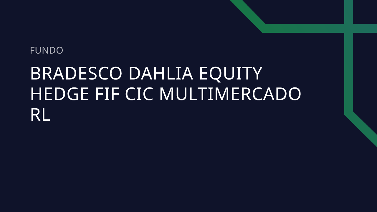 Fundo Bradesco Dahlia Equity Hedge FIF CIC Multimercado RL