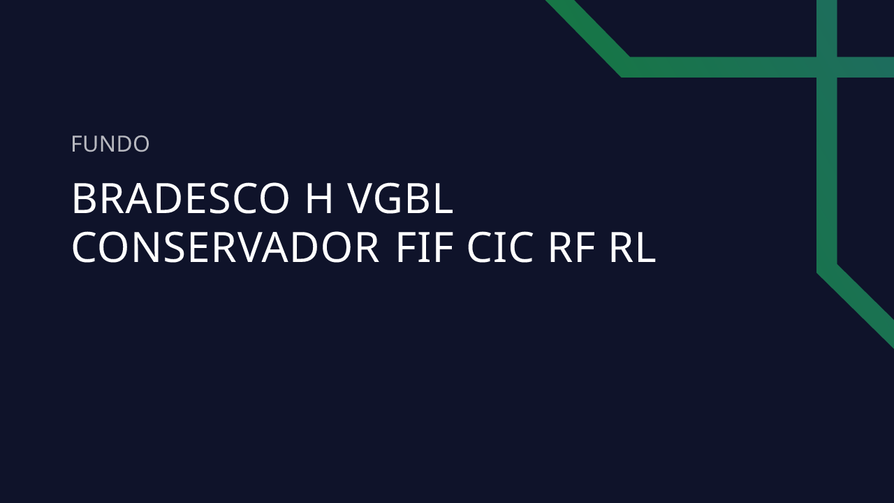 Fundo Bradesco H VGBL Conservador FIF CIC RF RL