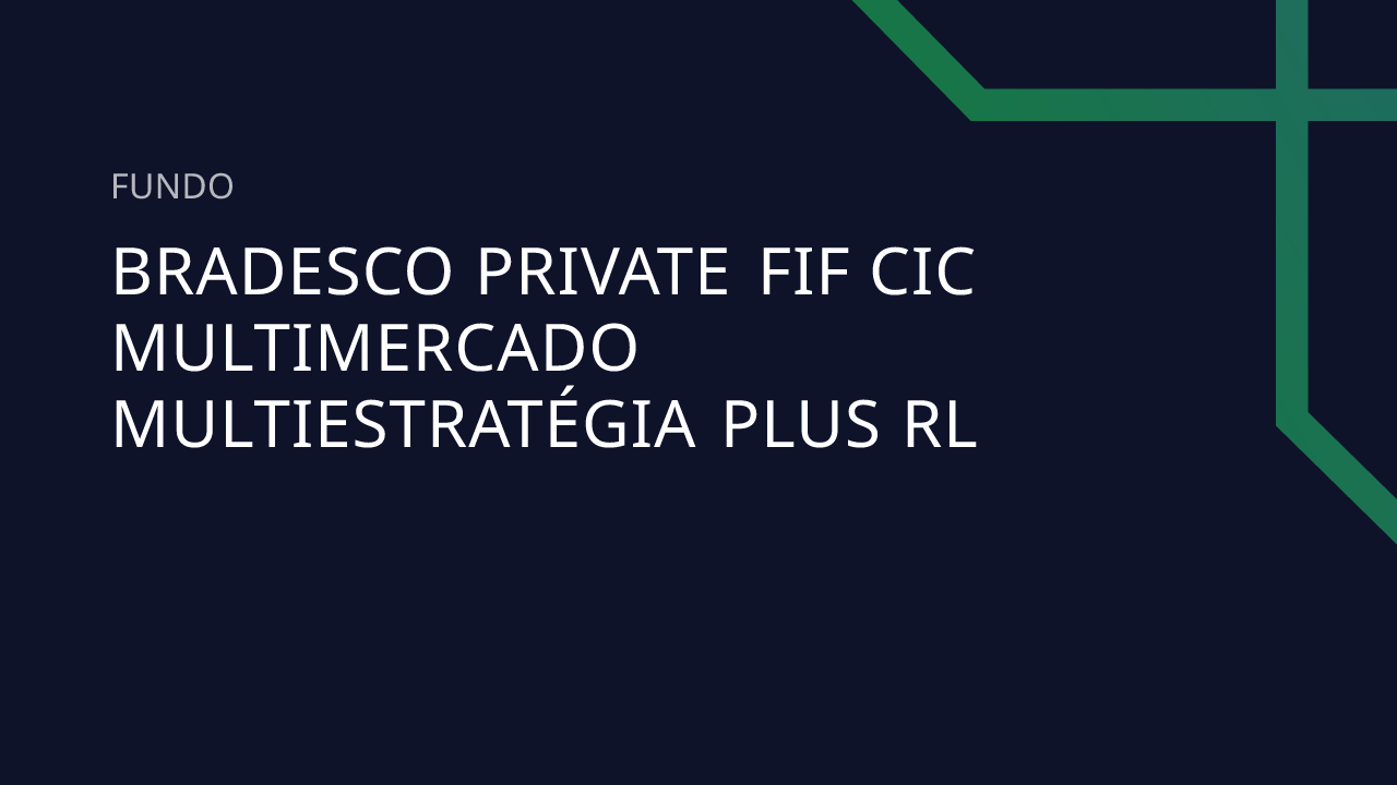 Fundo Bradesco Private FIF CIC Multimercado Multiestratégia PLUS RL