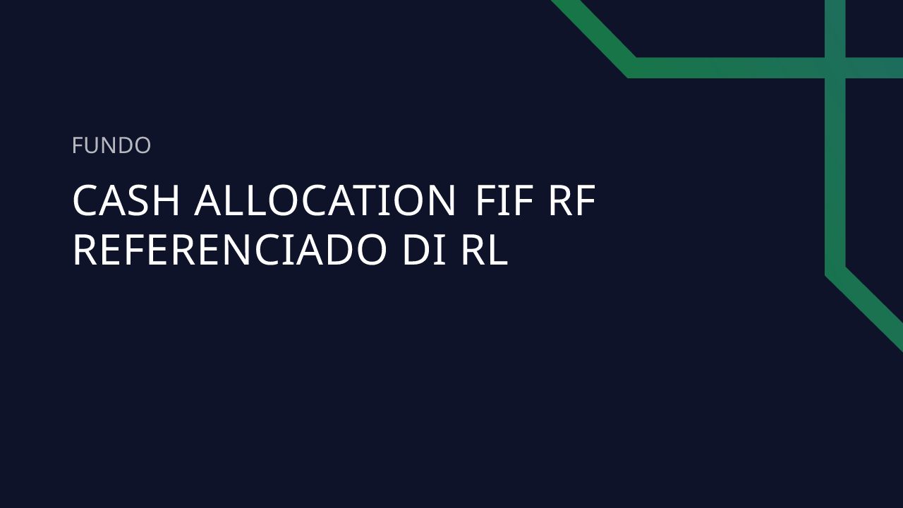 Fundo CASH Allocation FIF RF Referenciado DI RL