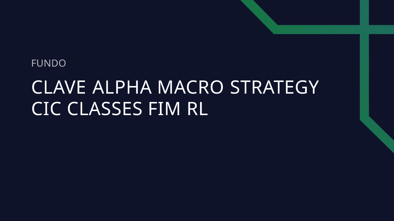 Fundo Clave Alpha Macro Strategy CIC Classes FIM RL
