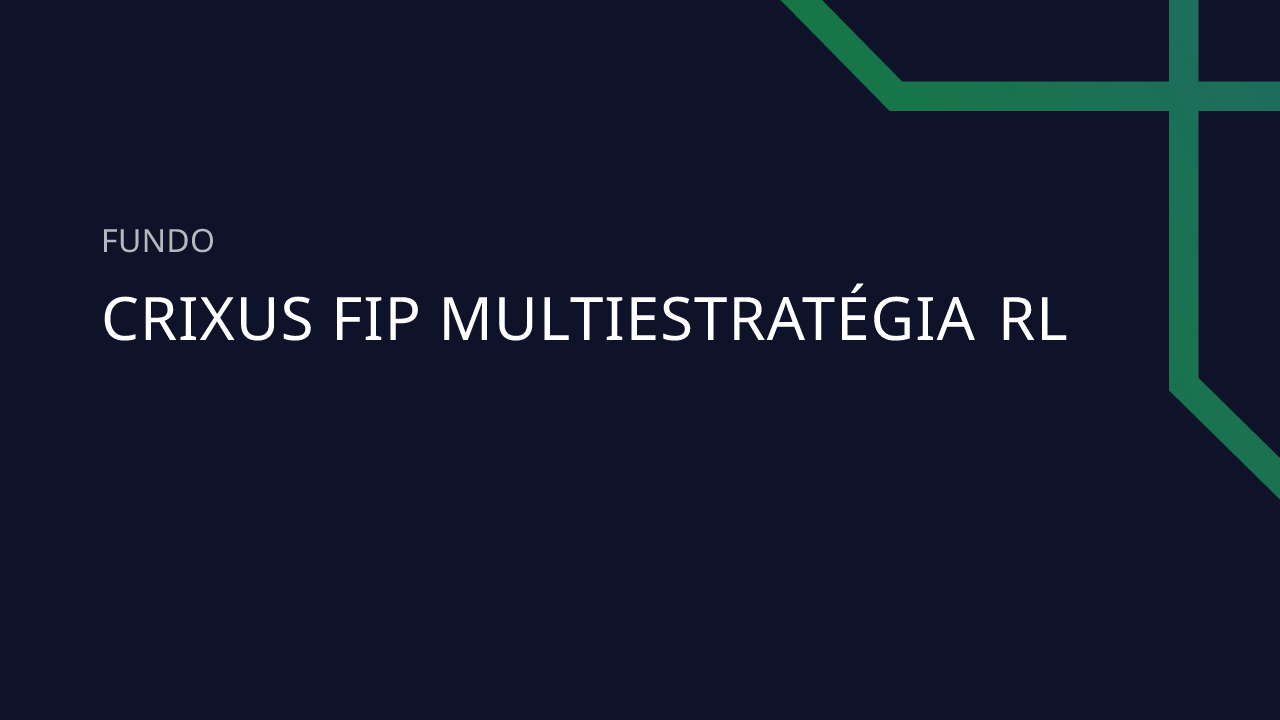 Fundo Crixus FIP Multiestratégia RL - 46.282.024/0001-81