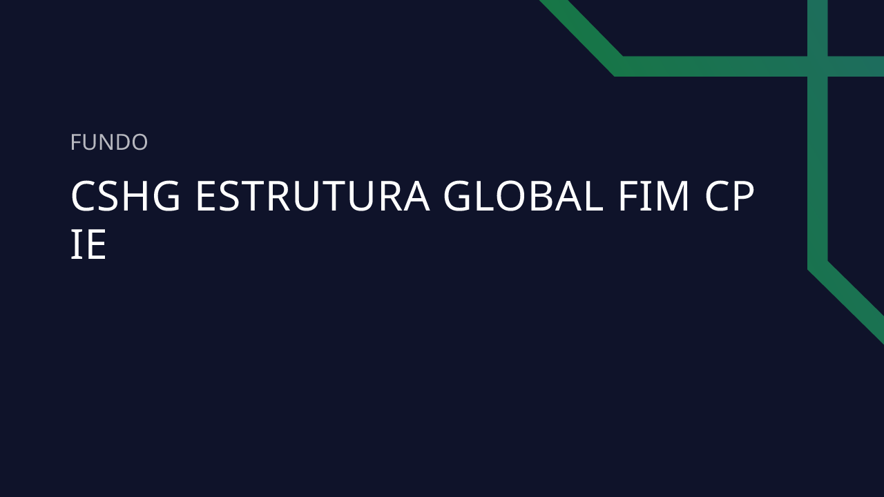 Fundo CSHG Estrutura Global FIM CP IE - 47.122.664/0001-97