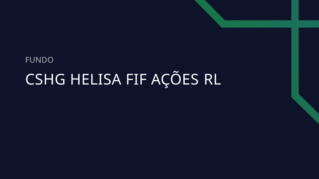 Fundo CSHG Helisa FIF Ações RL - 53.524.573/0001-80
