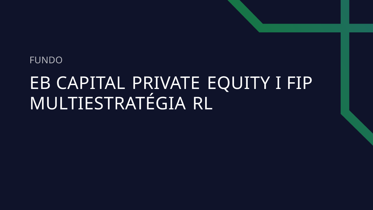 Fundo EB Capital Private Equity I FIP Multiestratégia RL