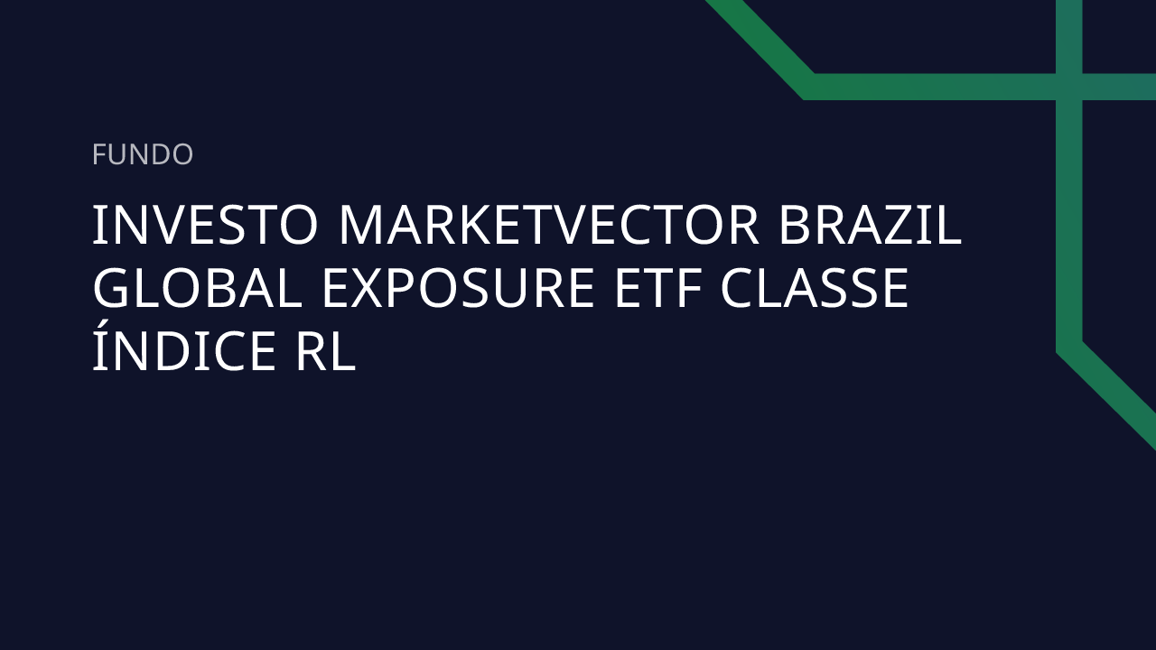 Fundo Investo Marketvector Brazil Global Exposure ETF Classe Índice RL