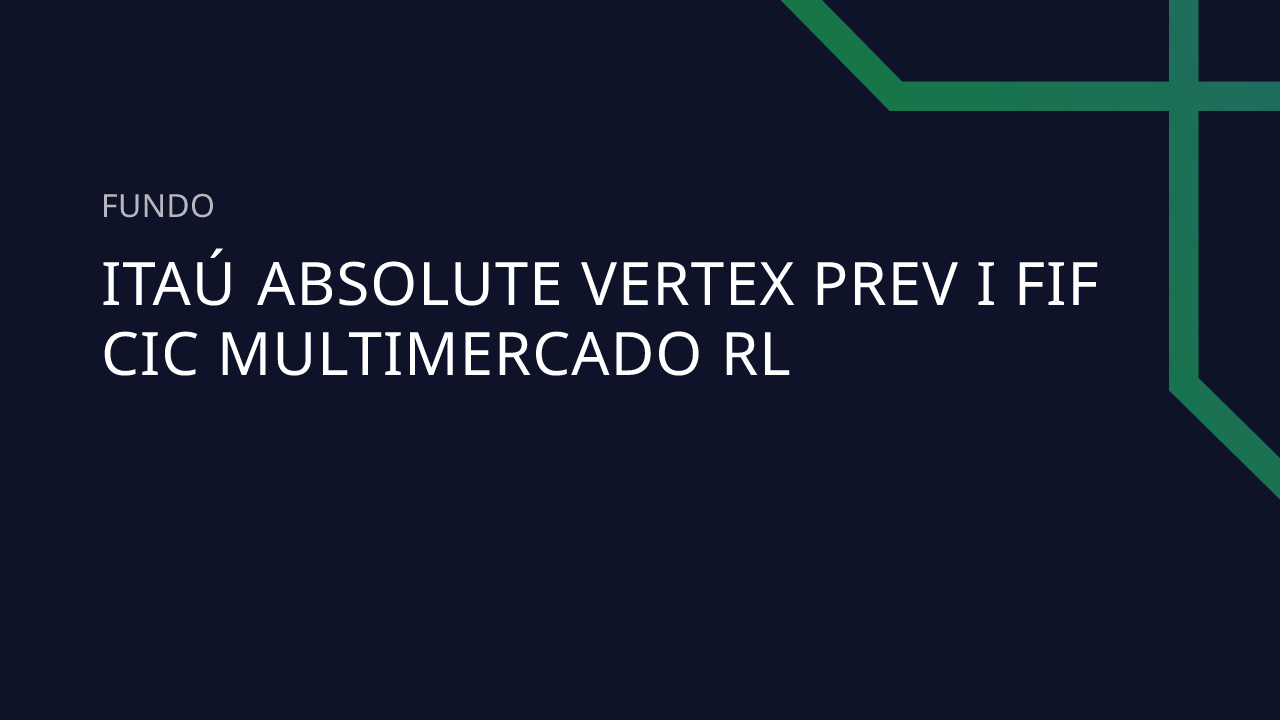 Fundo Itaú Absolute Vertex Prev I FIF CIC Multimercado RL
