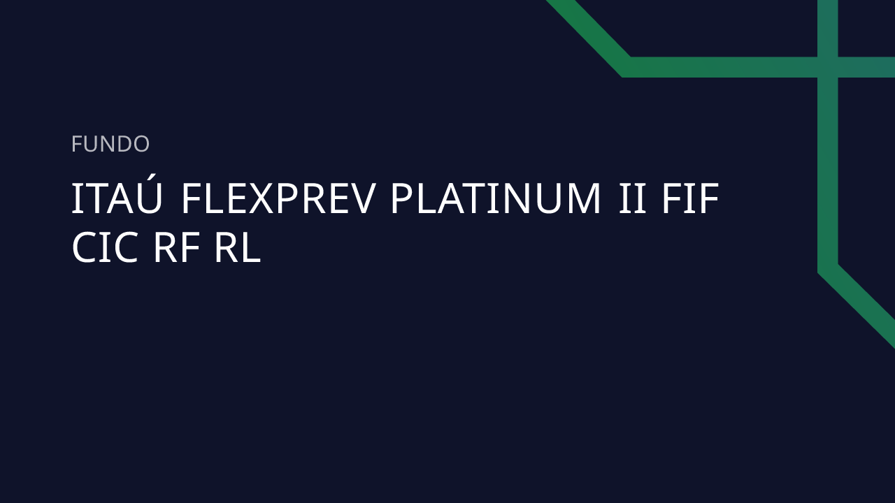 Fundo Itaú Flexprev Platinum II FIF CIC RF RL