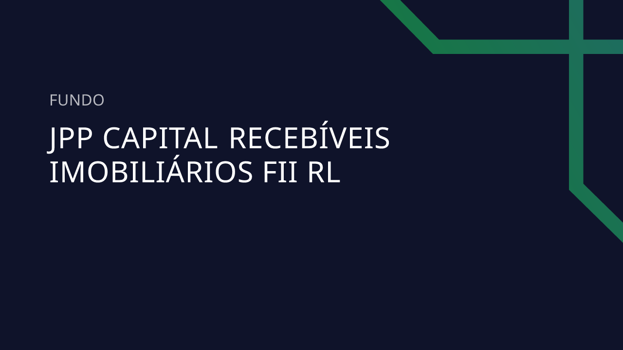 Fundo JPP Capital Recebíveis Imobiliários FII RL
