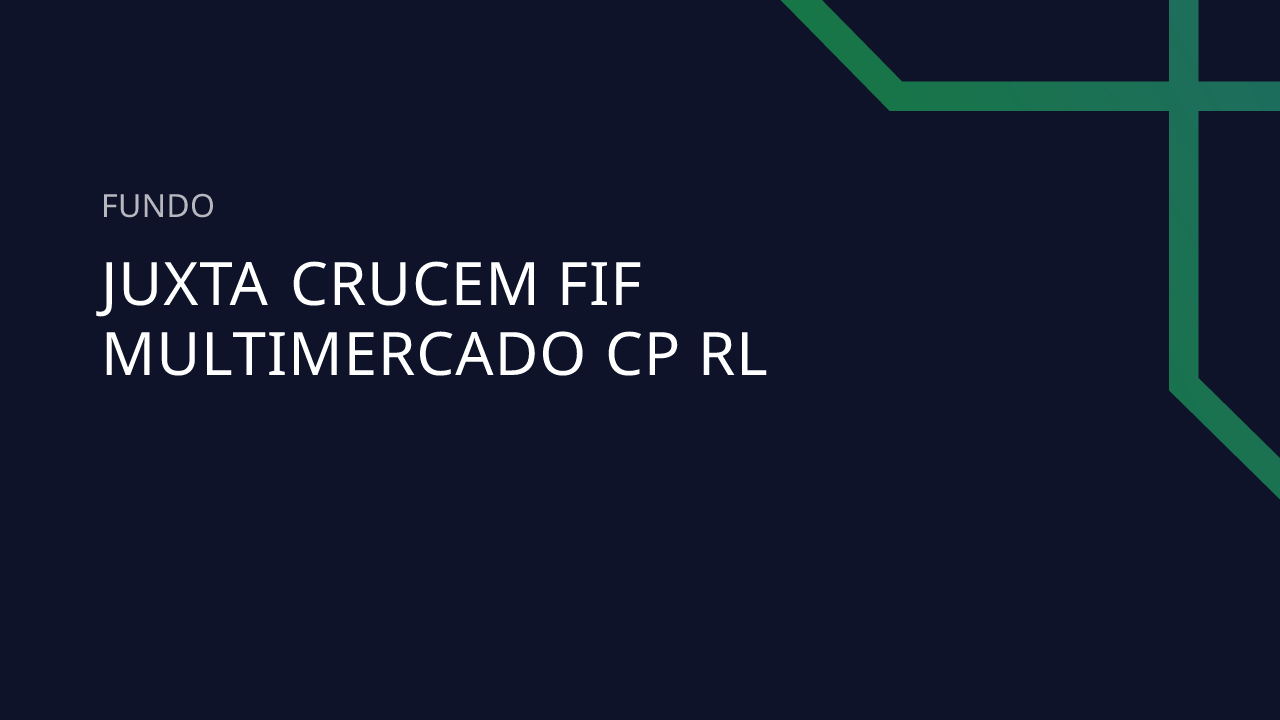 Fundo Juxta Crucem FIF Multimercado CP RL - 32.711.923/0001-48