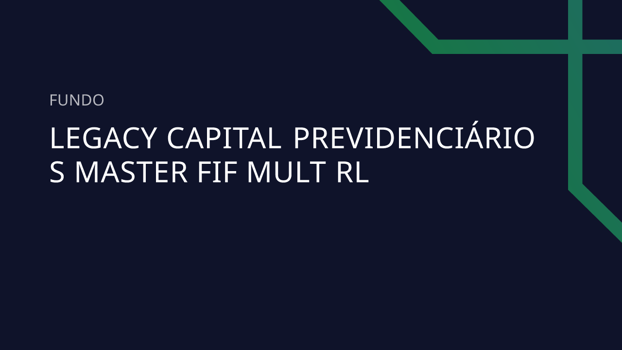 Fundo Legacy Capital Previdenciário S Master FIF Mult RL