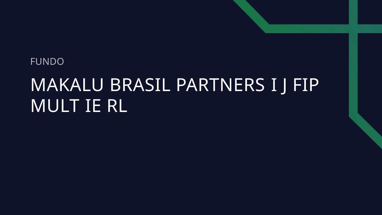 Fundo Makalu Brasil Partners I J FIP Mult IE RL