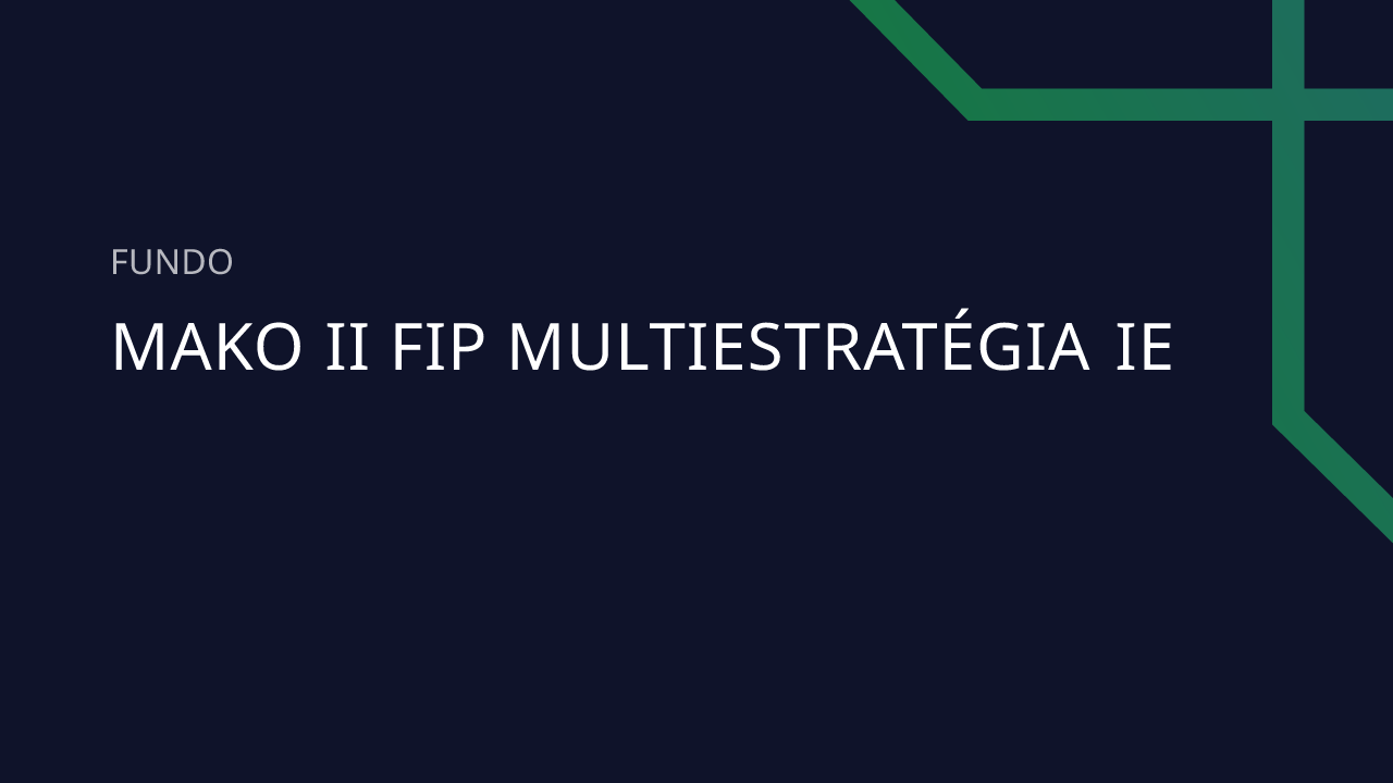 Fundo Mako II FIP Multiestratégia IE - 48.978.663/0001-01