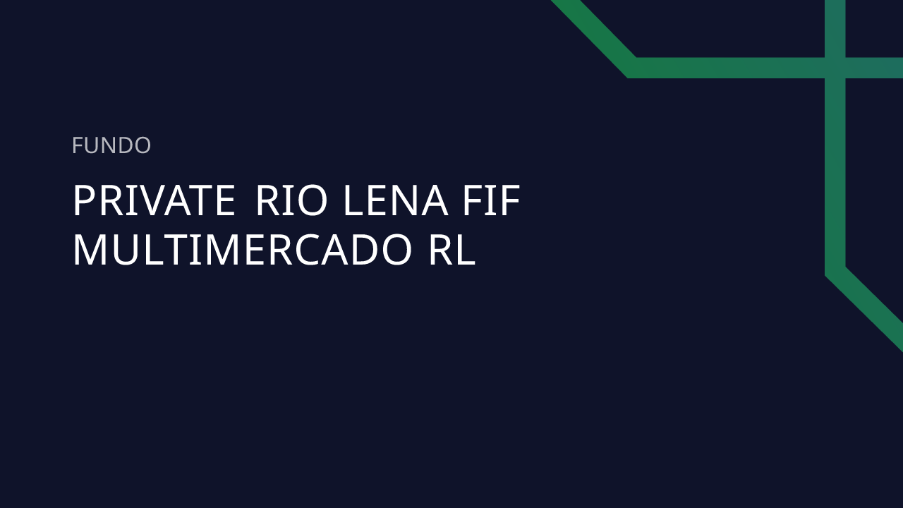 Fundo Private Rio Lena FIF Multimercado RL - 09.485.800/0001-14