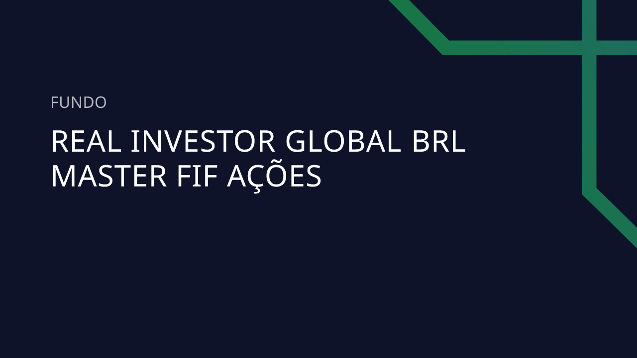 Fundo Real Investor Global BRL Master FIF Ações