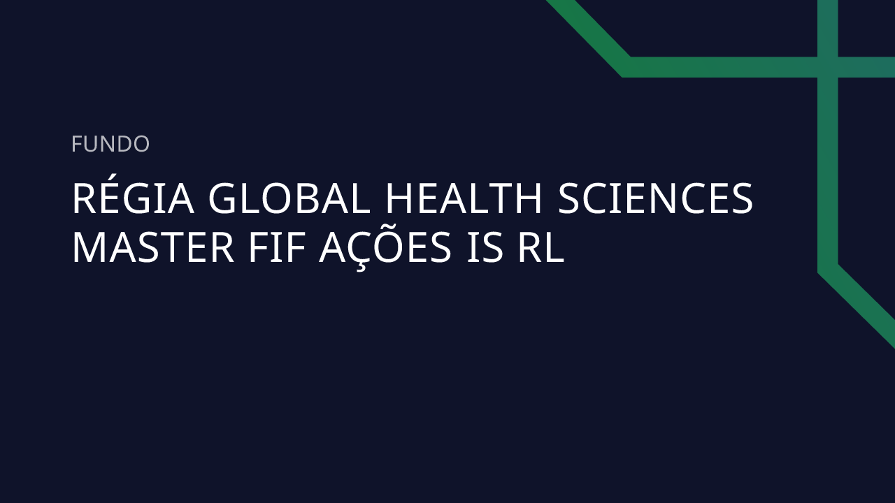 Fundo Régia Global Health Sciences Master FIF Ações IS RL