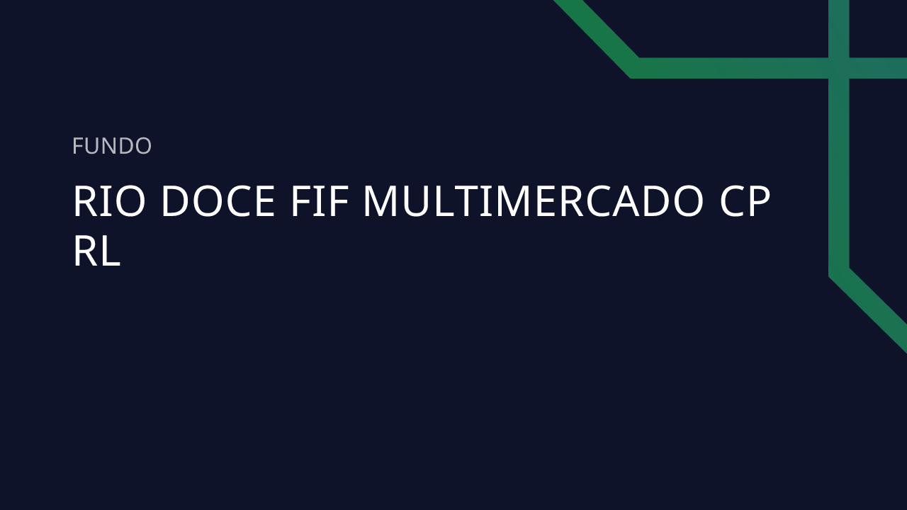 Fundo Rio Doce FIF Multimercado CP RL - 24.624.268/0001-62