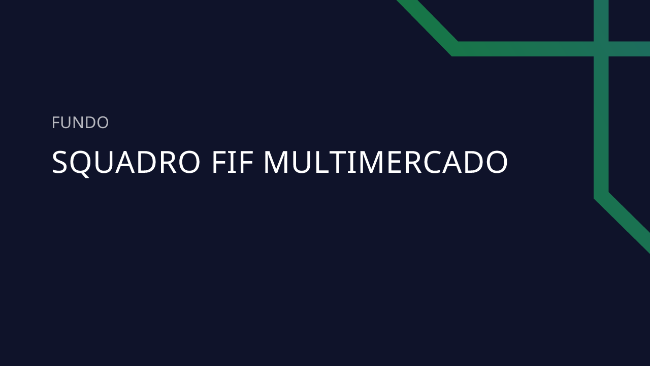 Fundo Squadro FIF Multimercado - 17.136.997/0001-04