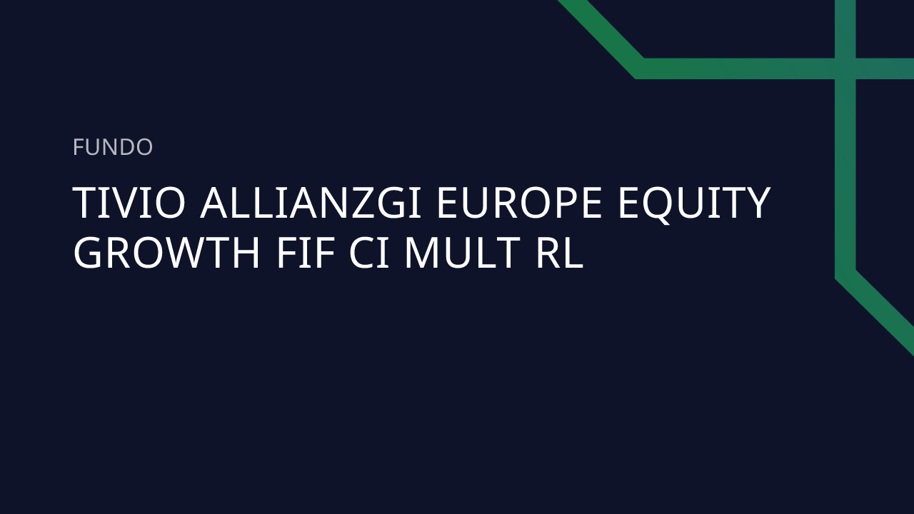 Fundo Tivio Allianzgi Europe Equity Growth FIF CI Mult RL