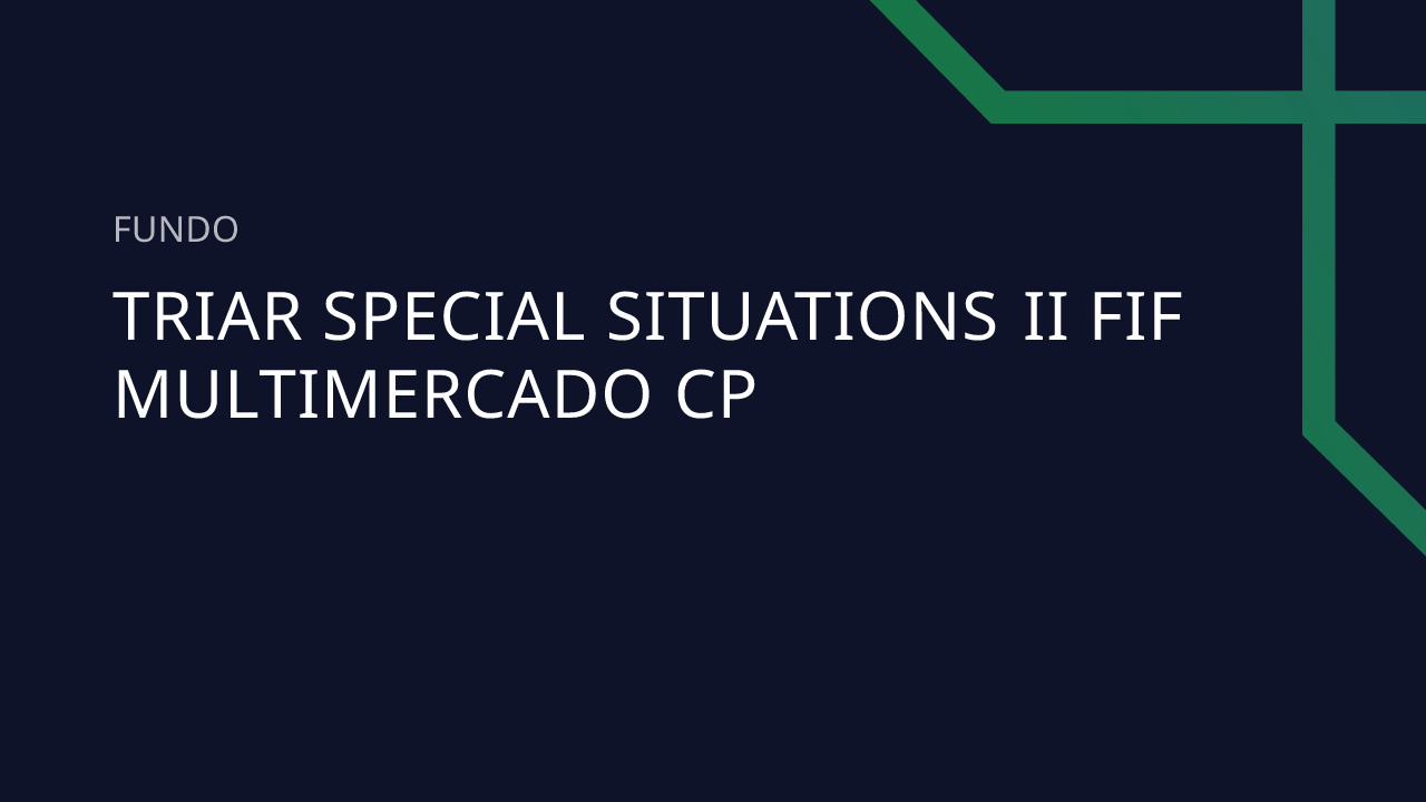 Fundo Triar Special Situations II FIF Multimercado CP