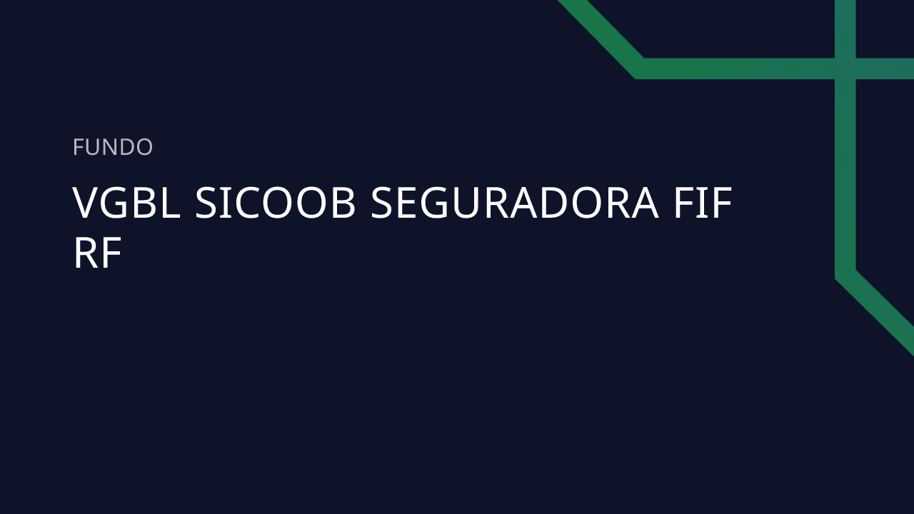 Fundo VGBL Sicoob Seguradora FIF RF - 35.603.587/0001-08